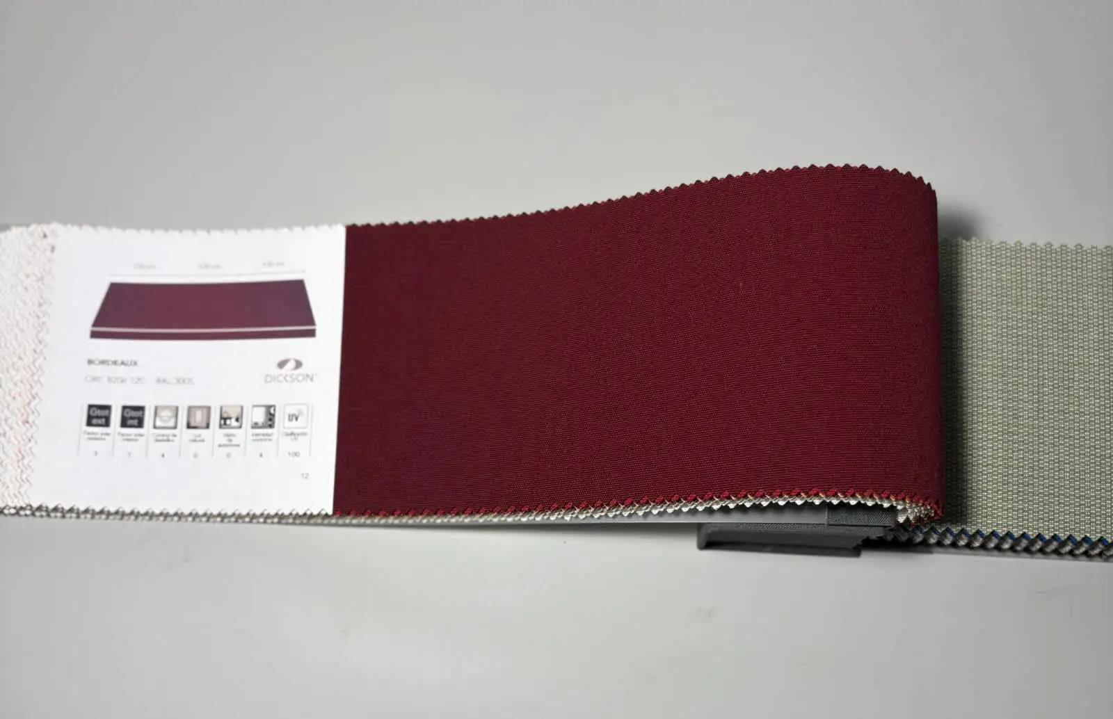 muestra de lona lisa